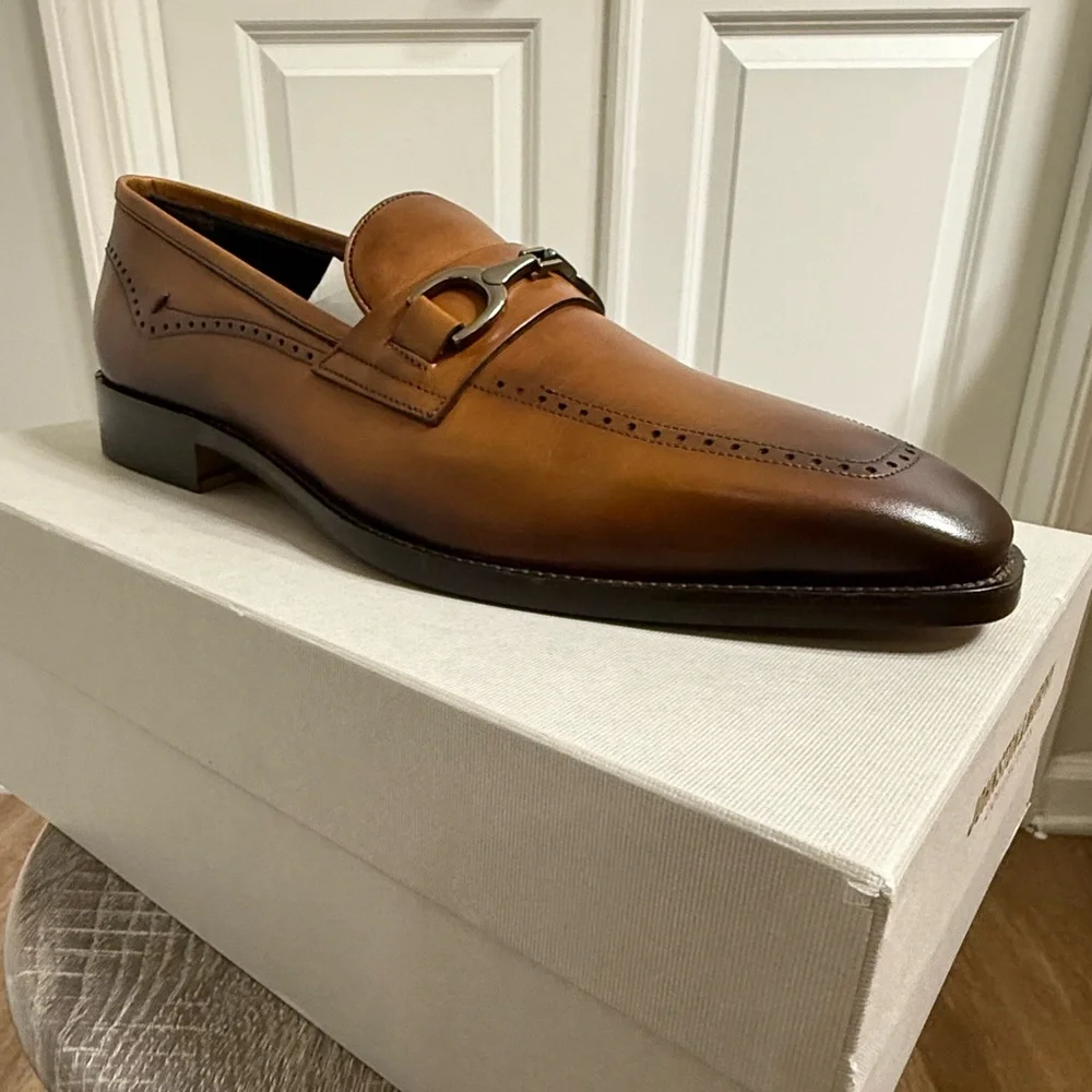 Parkes Leather Bit Loafers by Johnston & Murphy (Italian-made) - Picture 2 of 8